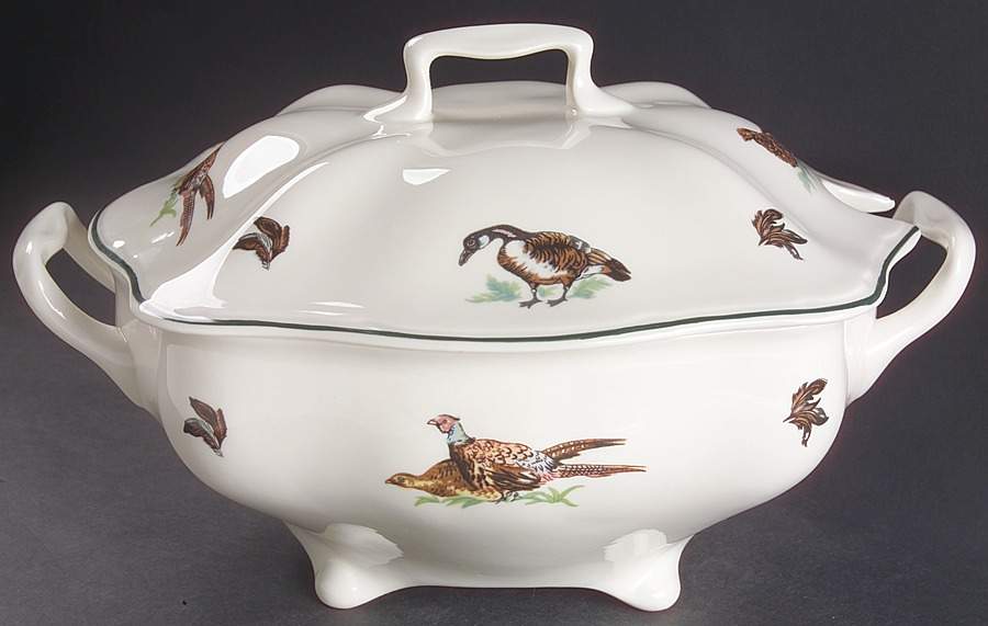 Brookshire ("England 1883" Stamp) Rectangular Tureen & Lid by Johnson Brothers-1