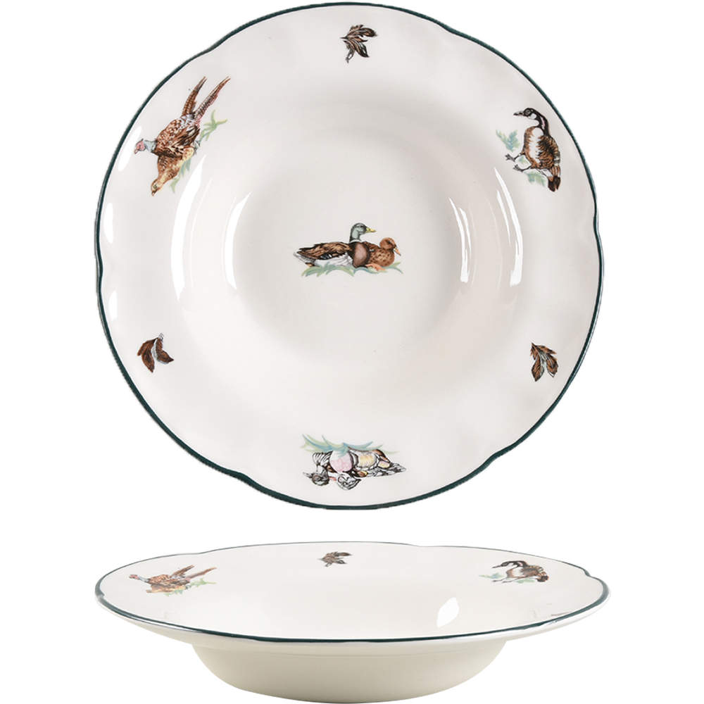 Brookshire ("England 1883" Stamp) Rim Soup Bowl by Johnson Brothers-1