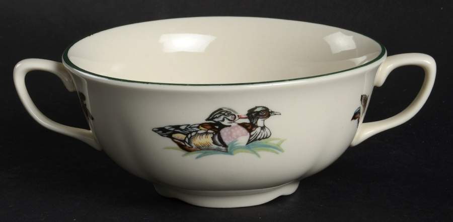Brookshire ("England 1883" Stamp) Flat Cream Soup Bowl by Johnson Brothers-1
