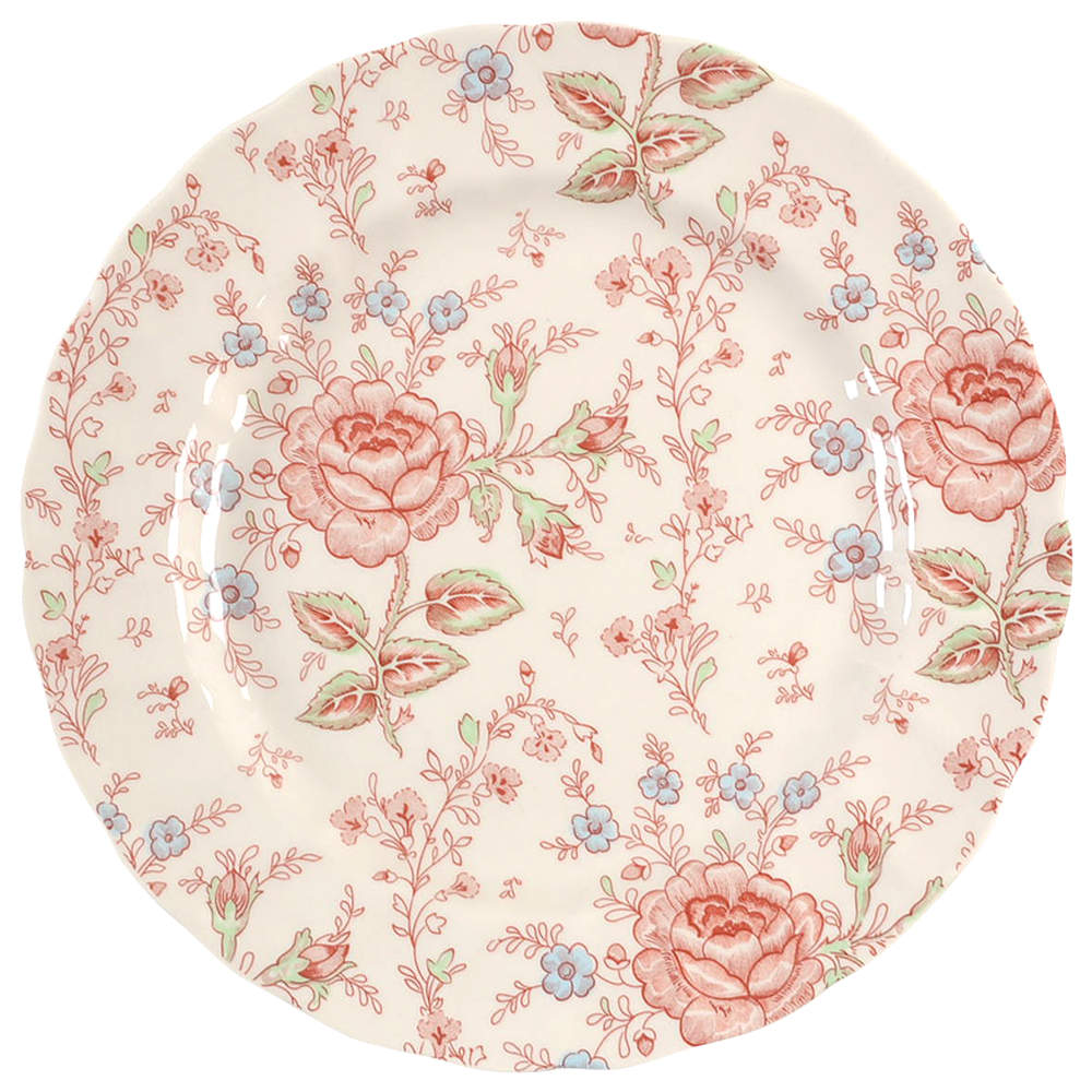 Rose Chintz Pink ("England 1883" Stamp) Dinner Plate by Johnson Brothers-1