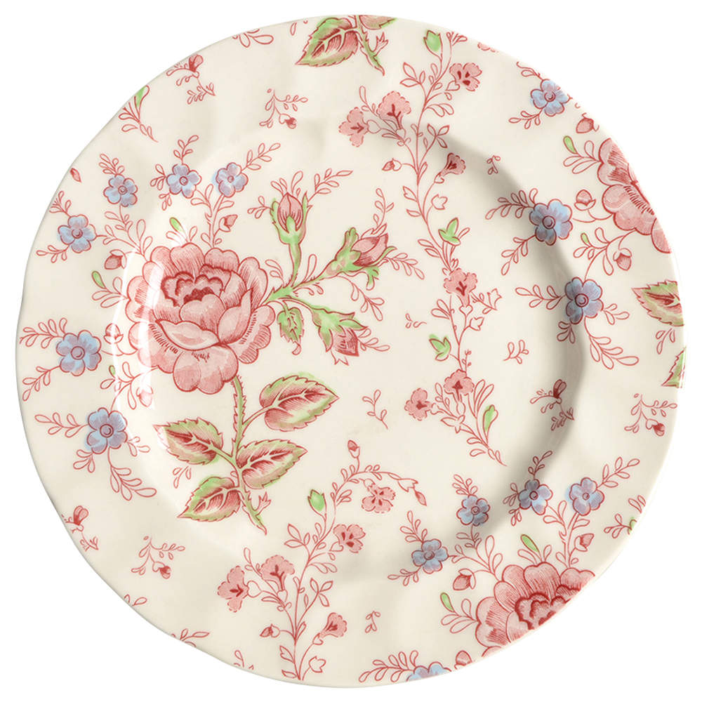 Rose Chintz Pink ("England 1883" Stamp) Salad Plate by Johnson Brothers-1