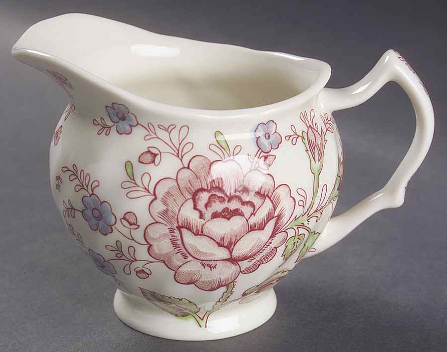 Rose Chintz Pink ("England 1883" Stamp) Creamer by Johnson Brothers-1