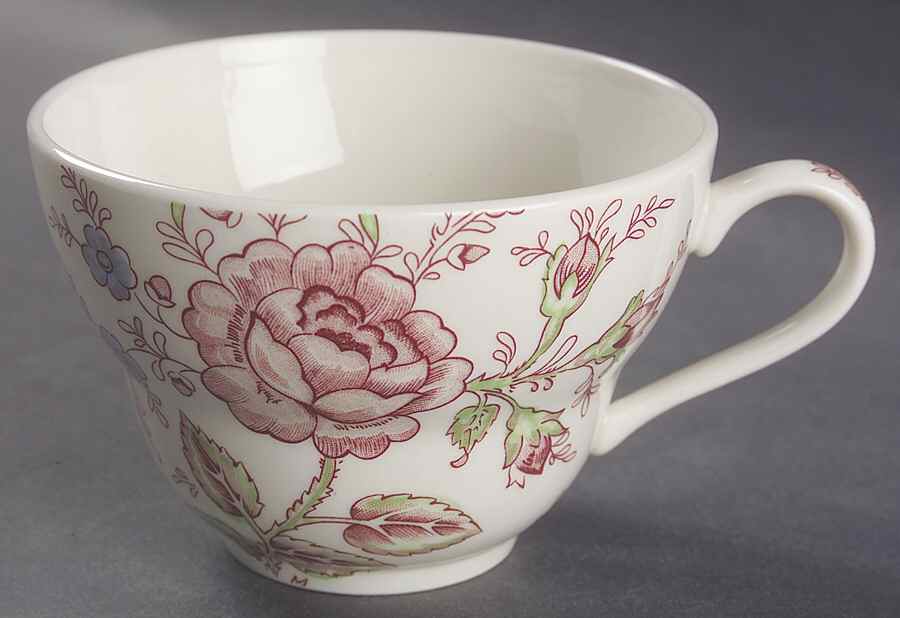 Rose Chintz Pink ("England 1883" Stamp) Jumbo Cup by Johnson Brothers-1