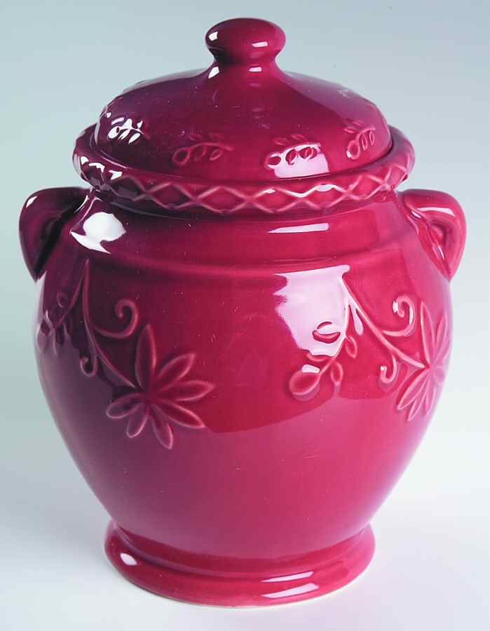 Bella Red Medium Canister & Lid by JCPenney-1