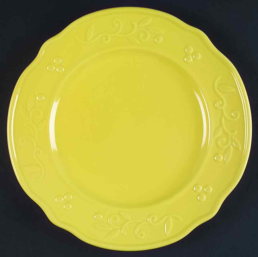 Bella Yellow Dinner Plate by JCPenney-1