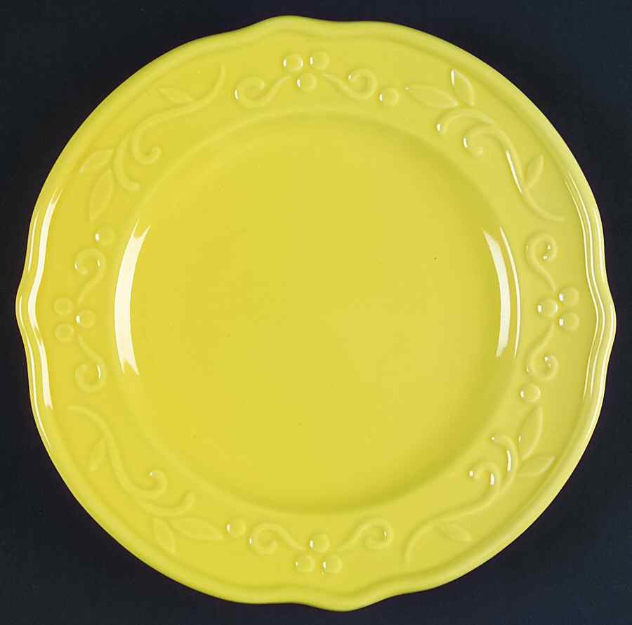 Bella Yellow Salad Plate by JCPenney-1