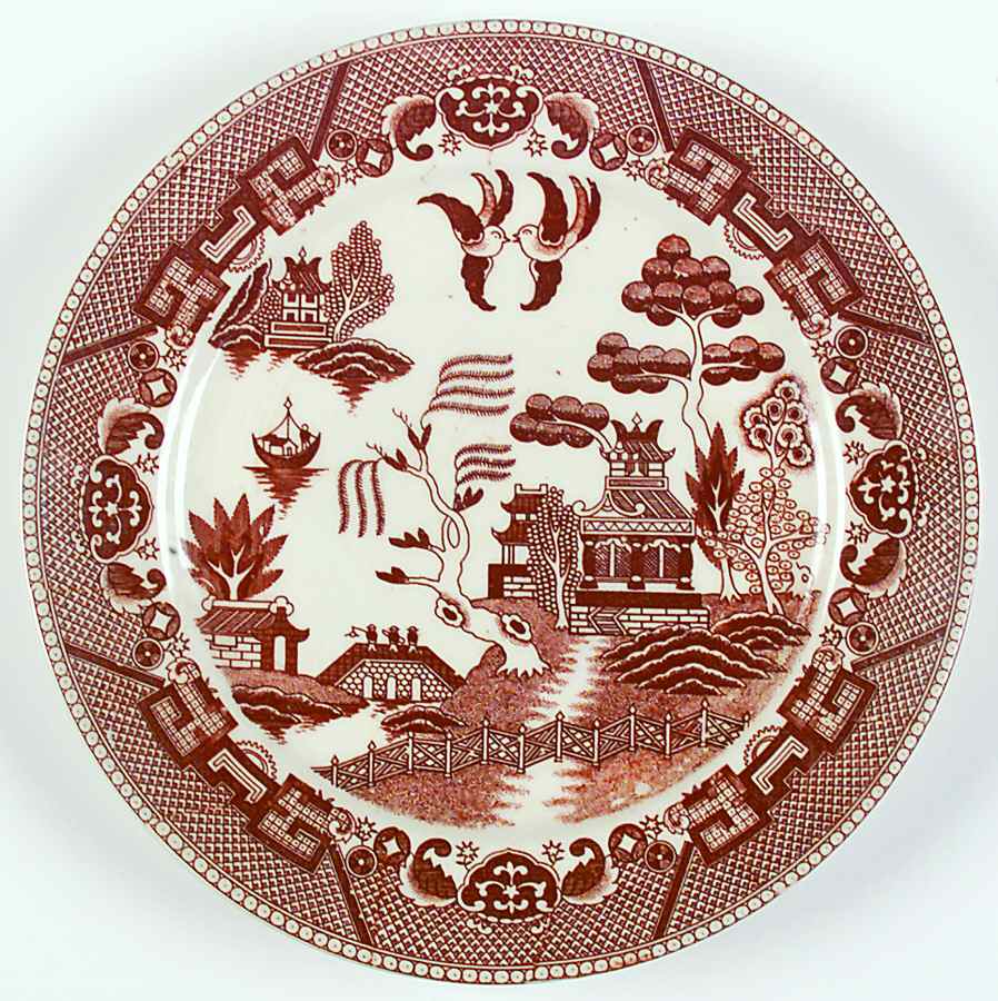 Willow Brown Luncheon Plate by Japan-1