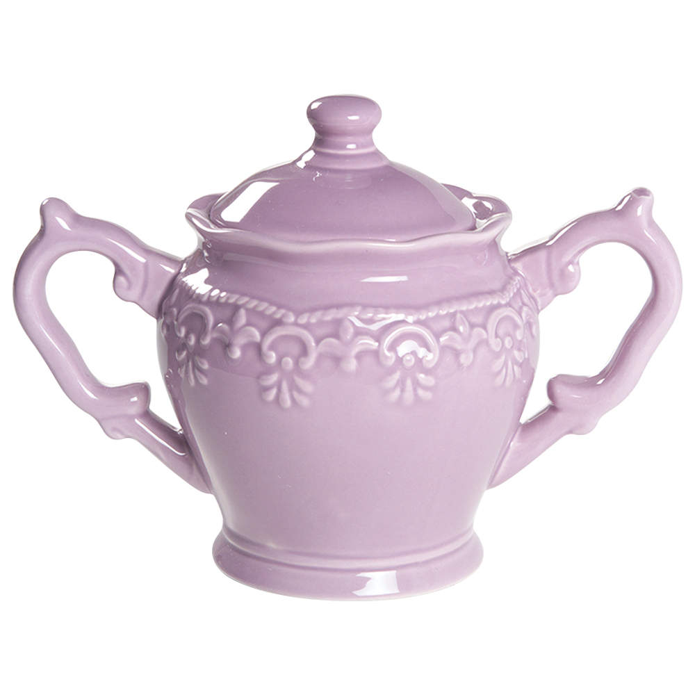 Lace Lilac Sugar Bowl & Lid by JCPenney-1