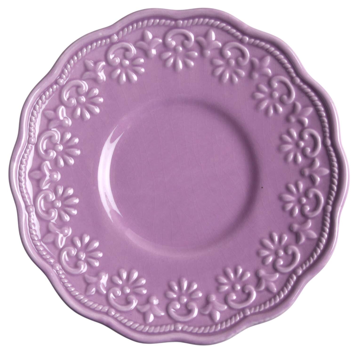 Lace Lilac Saucer by JCPenney-1