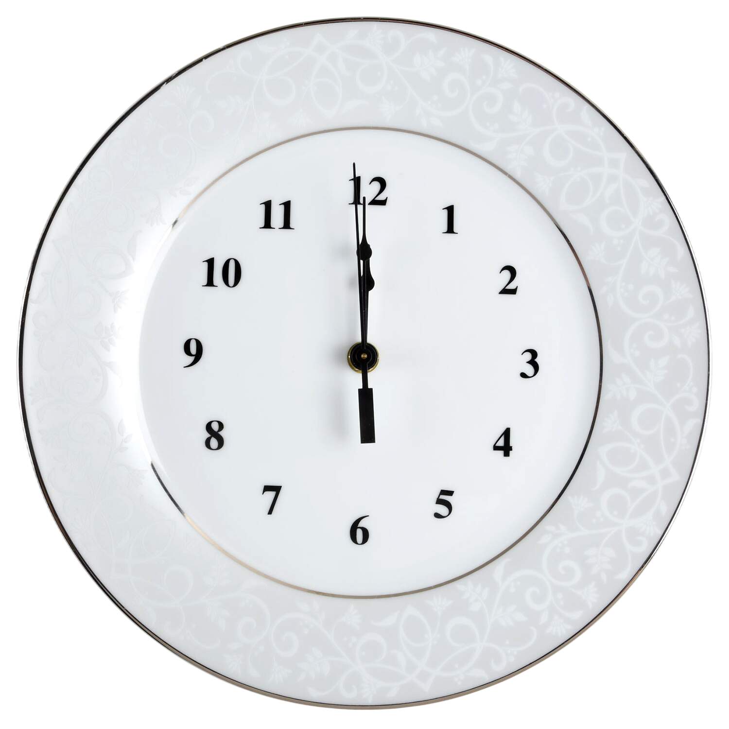 Chambour Silver 1-2" depth  Clock Plate HC by JCPenney-1