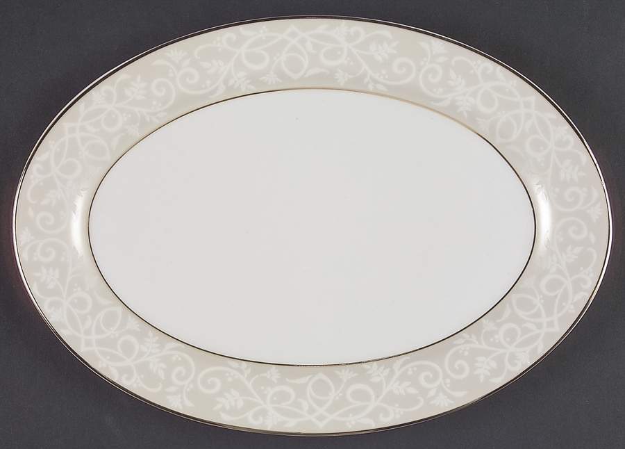 Chambour Gold 12" Oval Serving Platter by JCPenney-1