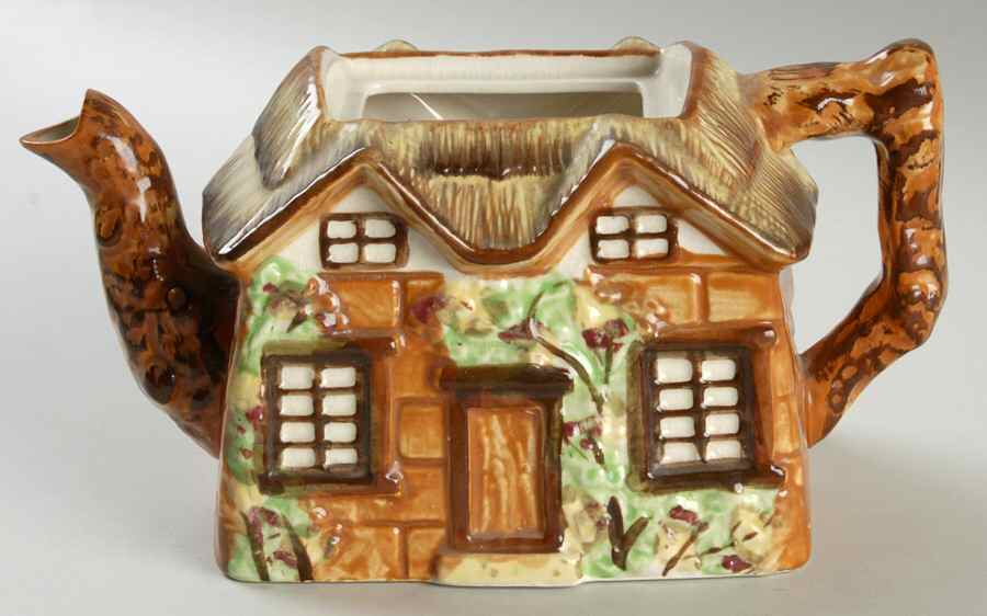 JAP722 (Square Cottage Shaped) Teapot No Lid by Japan-1