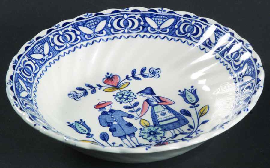 Hearts & Flowers (Scalloped) Fruit/Dessert (Sauce) Bowl by Johnson Brothers-1