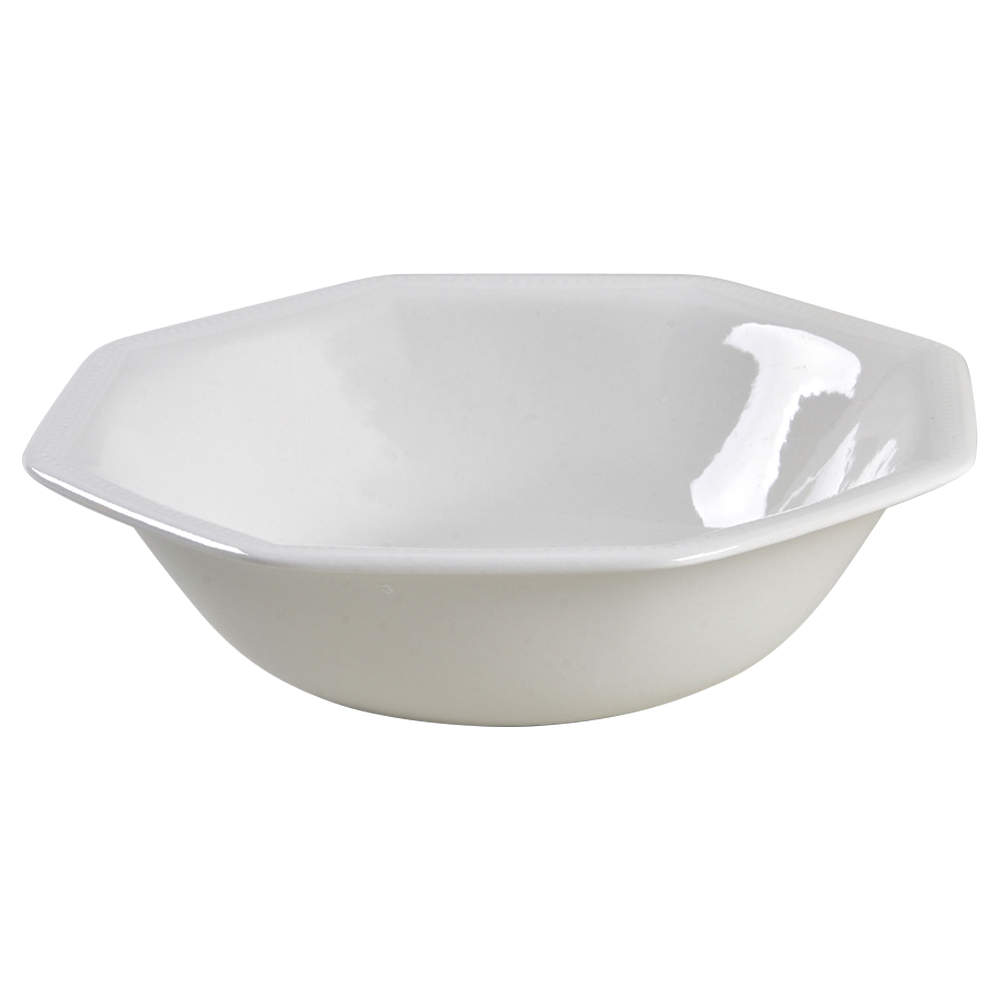 Heritage White ("England 1883"Stamp, Made In China) Coupe Cereal Bowl by Johnson Brothers-1