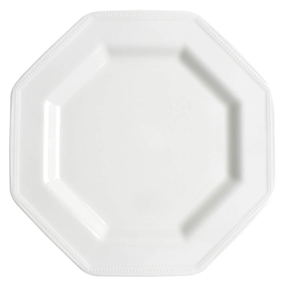 Heritage White ("England 1883"Stamp, Made In China) Dinner Plate by Johnson Brothers-1