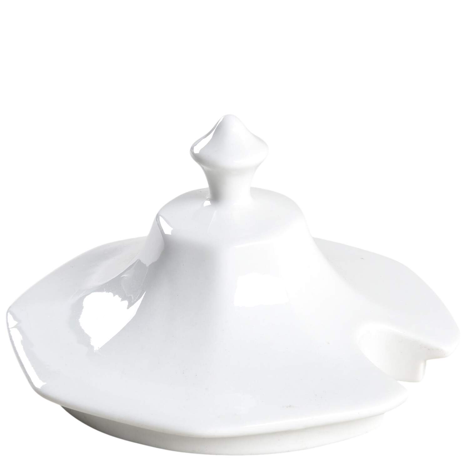 Heritage White ("England 1883"Stamp, Made In China) Lid for Tureen by Johnson Brothers-1