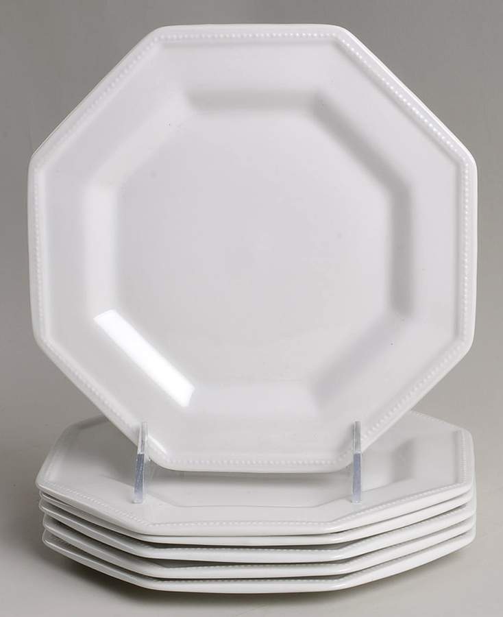 Heritage White ("England 1883"Stamp, Made In China) Salad Plate - Set of 6 by Johnson Brothers-1