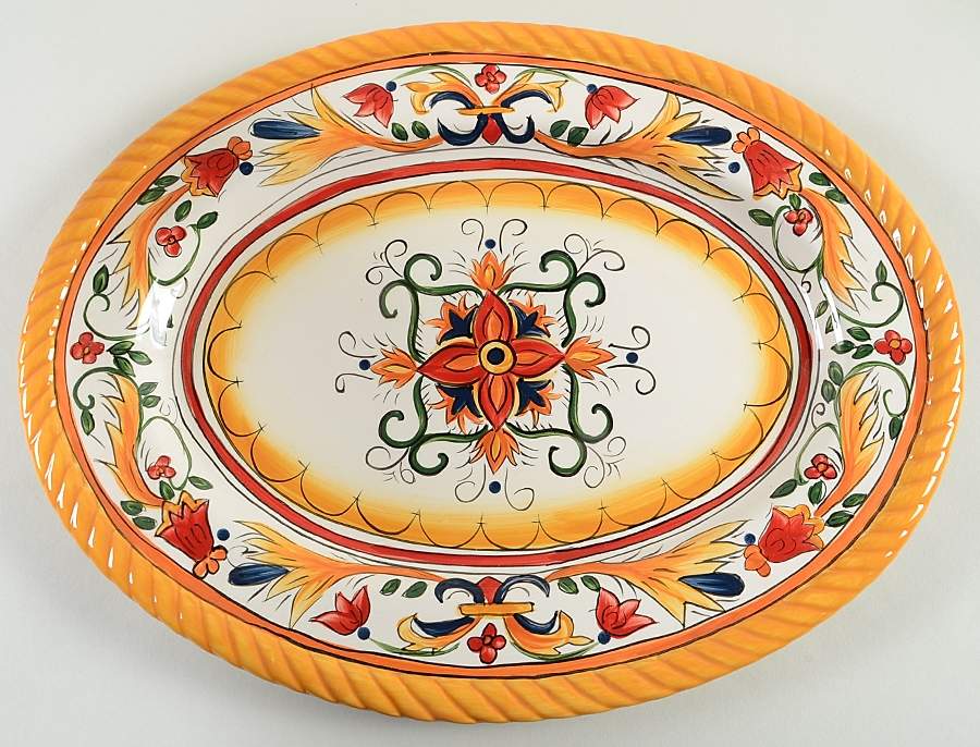 Villa Ancona 16" Oval Serving Platter by JCPenney-1