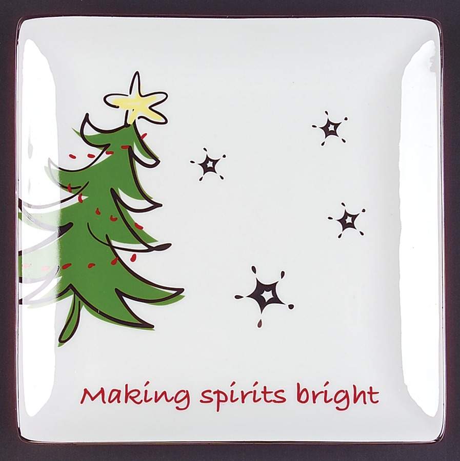 Modern Snowman Square Salad Plate by JCPenney-1