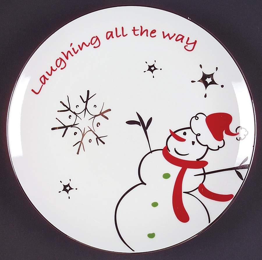 Modern Snowman Salad Plate by JCPenney-1