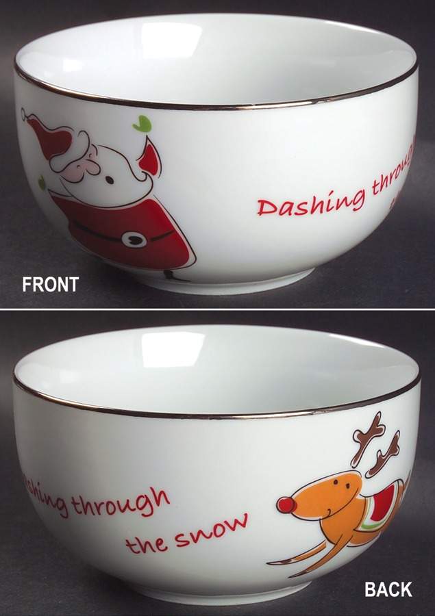 Modern Snowman Soup/Cereal Bowl by JCPenney-1