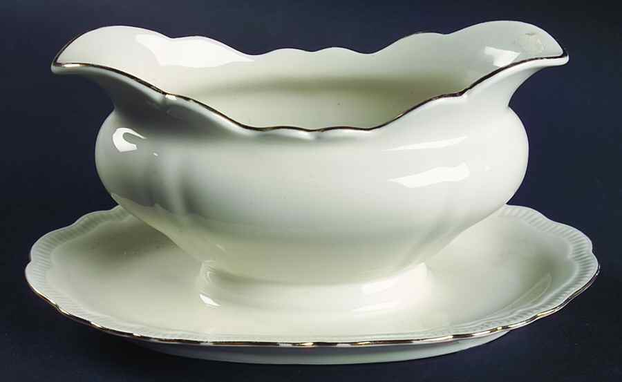 JAE185 Gravy Boat with Attached Underplate by Jaeger-1