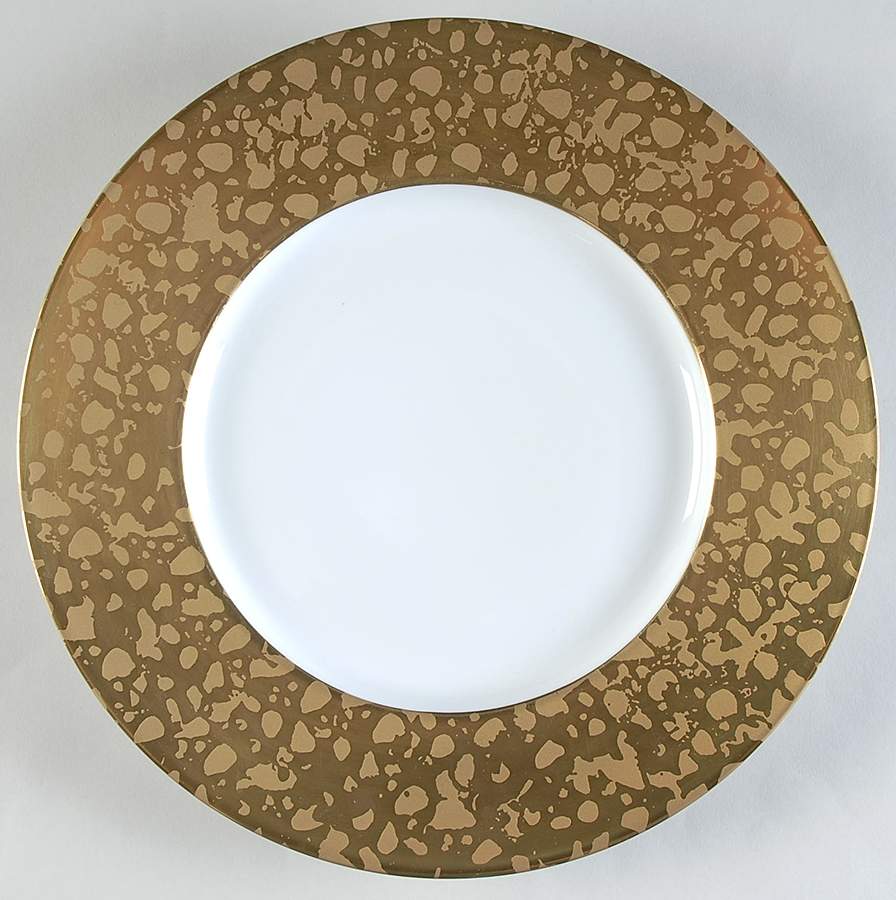 Big Bang Gold Dinner Plate by Jaune de Chrome-1