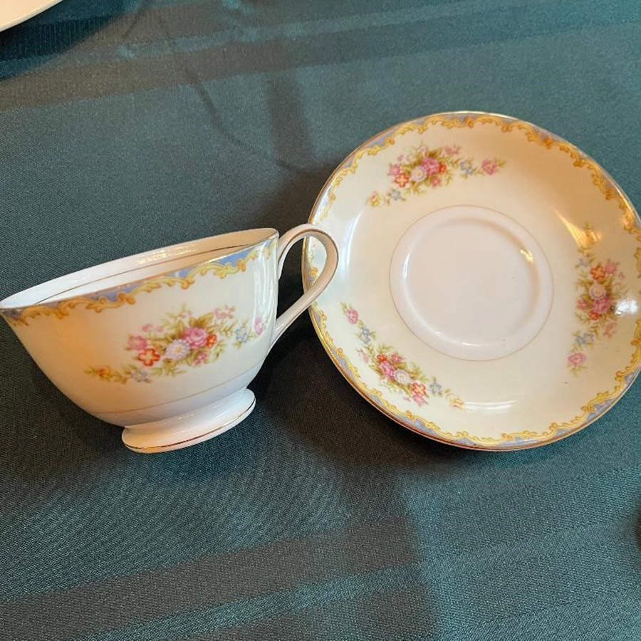 JYO74 Footed Cup & Saucer Set by Jyoto-1