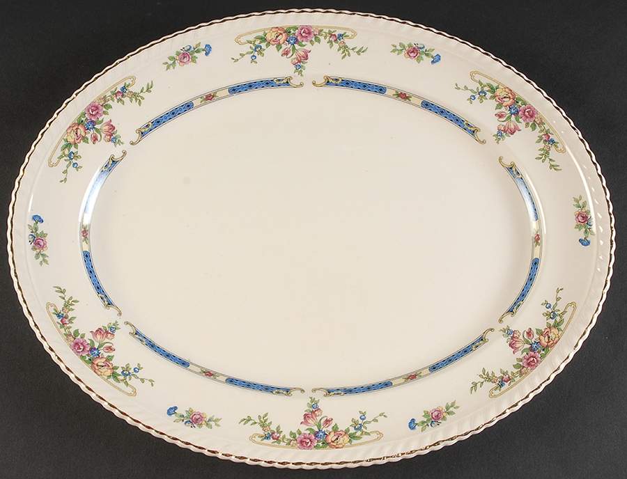 Eastbourne (Old English) 14" Oval Serving Platter by Johnson Brothers-1