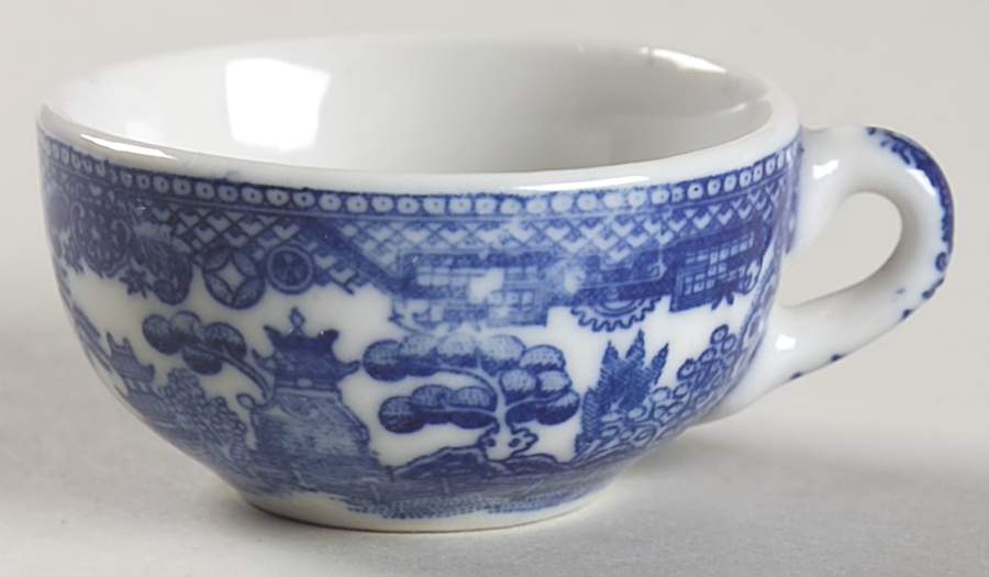 Blue Willow (Child's Set, Made in Japan) Flat Toy Cup by Japan-1