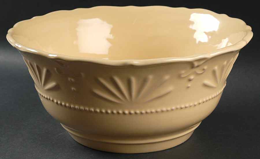Adalina Yellow 11" Large Salad Serving Bowl by JCPenney-1