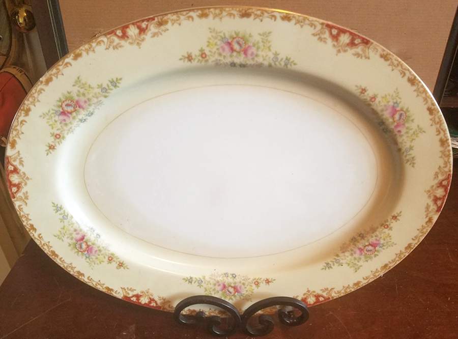 JAP747 12" Oval Serving Platter by Japan-1
