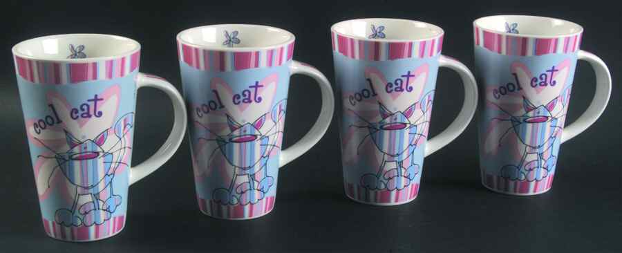 Girls Born To Shop Mug Motif 10 - Set of 4 by Johnson Brothers-1
