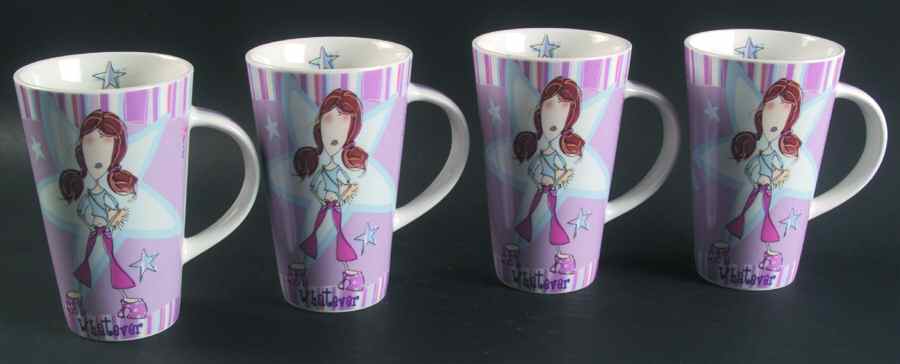 Girls Born To Shop Mug Motif 13 - Set of 4 by Johnson Brothers-1