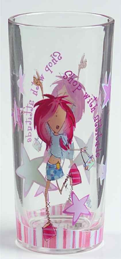 Girls Born To Shop Glassware Tall Tumbler by Johnson Brothers-1