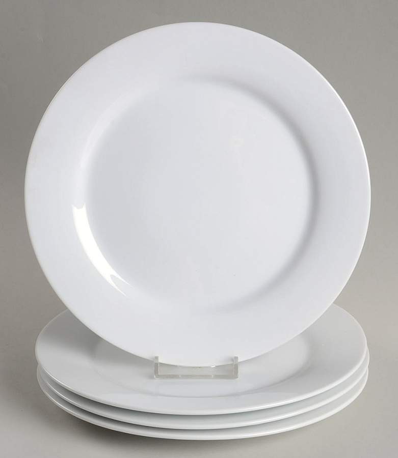 Basic White Round Salad/Dessert Plate - Set of 4 by JCPenney-1