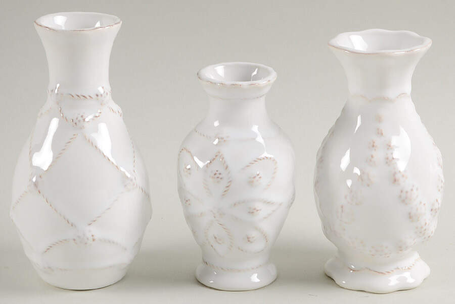 Jardins du Monde (Set of 3 Motifs) Mini Vases by Juliska Ceramics-1