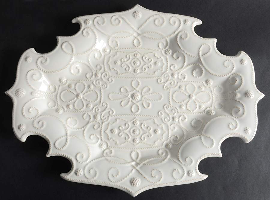 Jardins du Monde 16" Oval Serving Platter by Juliska Ceramics-1