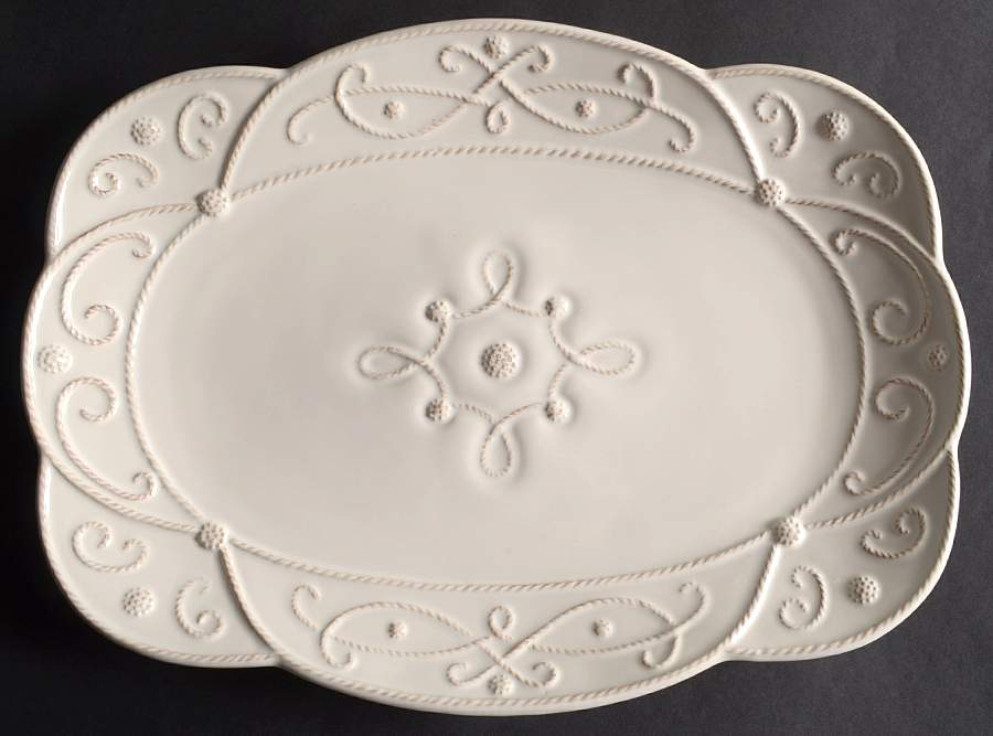 Jardins du Monde 15" Rectangular Serving Platter by Juliska Ceramics-1