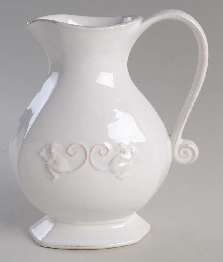 Petit Singe Whitewash 30 Oz Pitcher by Juliska Ceramics-1