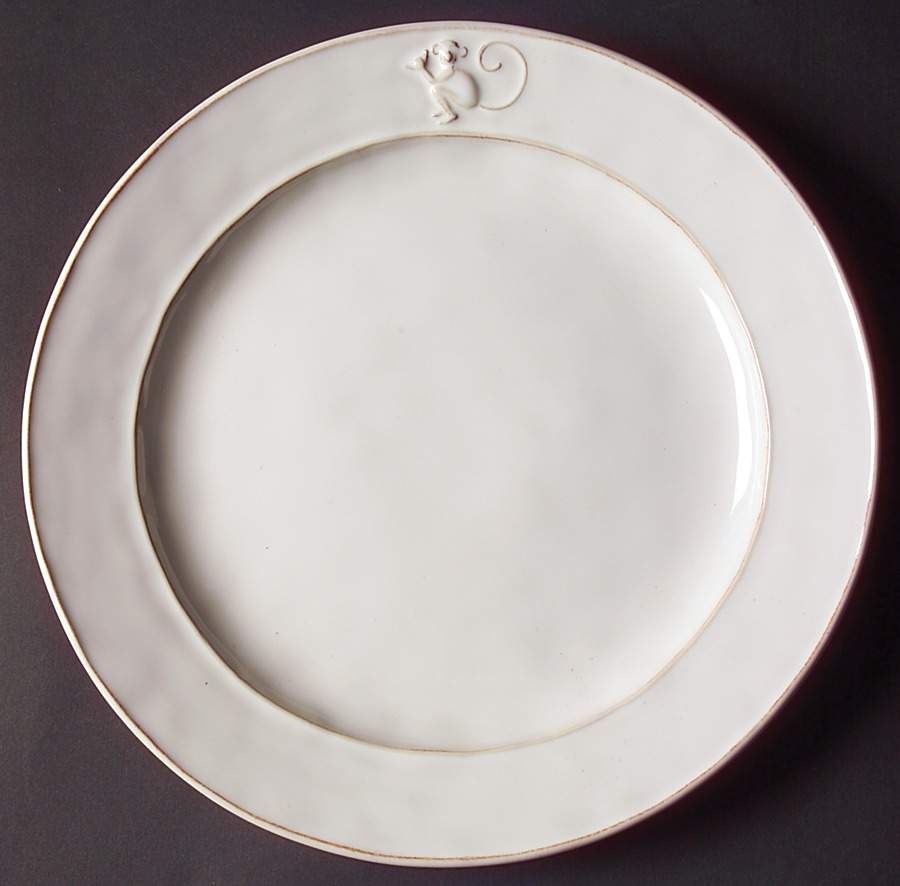 Petit Singe Whitewash Dinner Plate by Juliska Ceramics-1