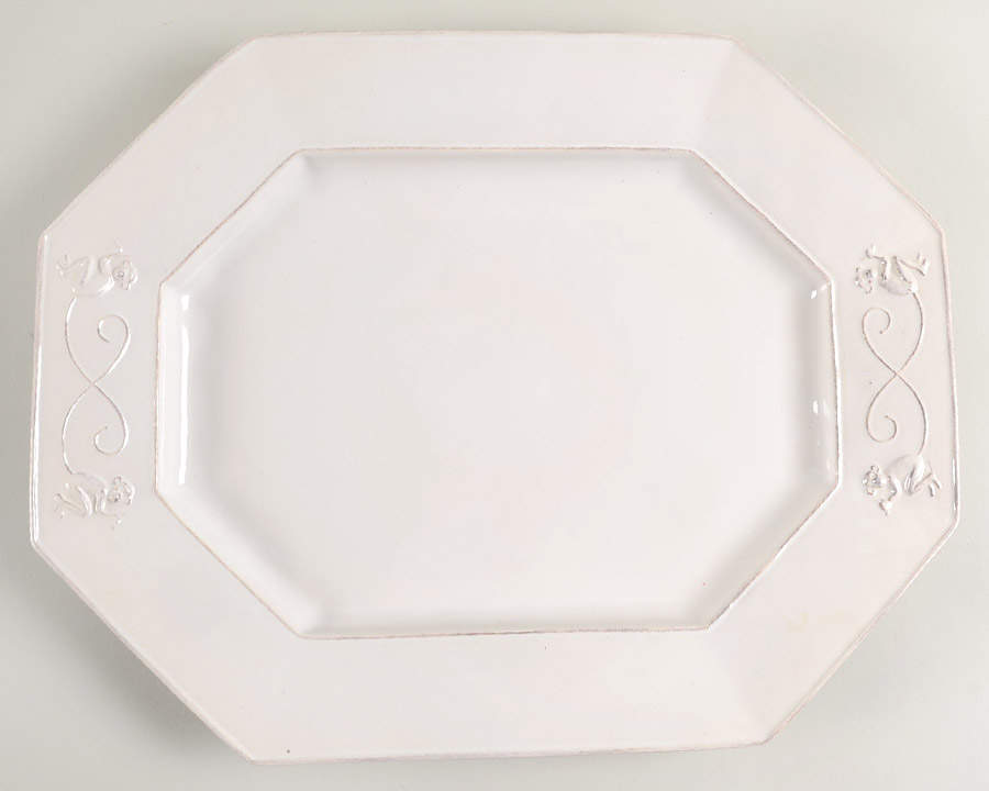 Petit Singe Whitewash 15" Octagonal Serving Platter by Juliska Ceramics-1