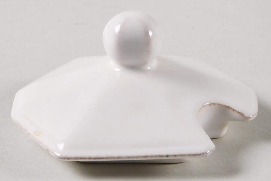 Petit Singe Whitewash Lid for Sugar Bowl by Juliska Ceramics-1