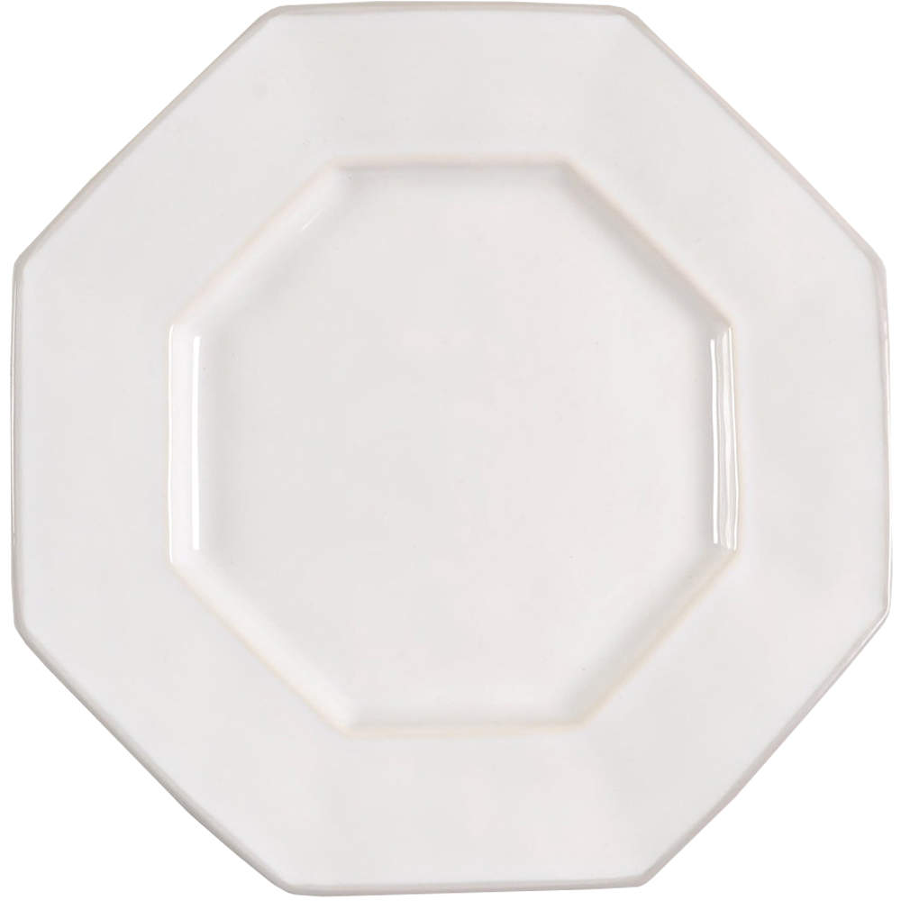 Octavia Whitewash (Portobello Trim) Dessert Luncheon Plate by Juliska Ceramics-1
