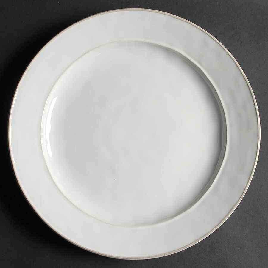 Octavia Whitewash (Portobello Trim) Dinner Plate by Juliska Ceramics-1