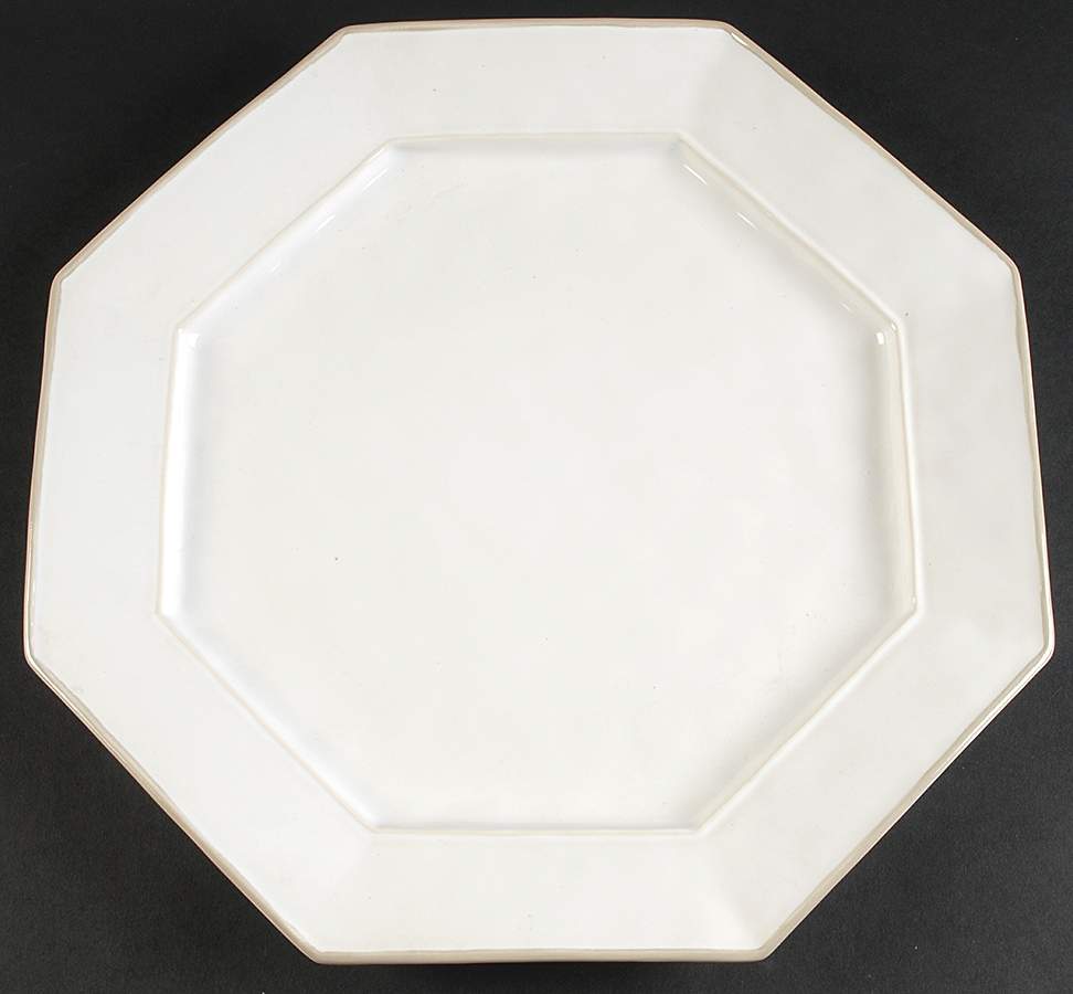 Octavia Whitewash (Portobello Trim) Service Plate (Charger) by Juliska Ceramics-1