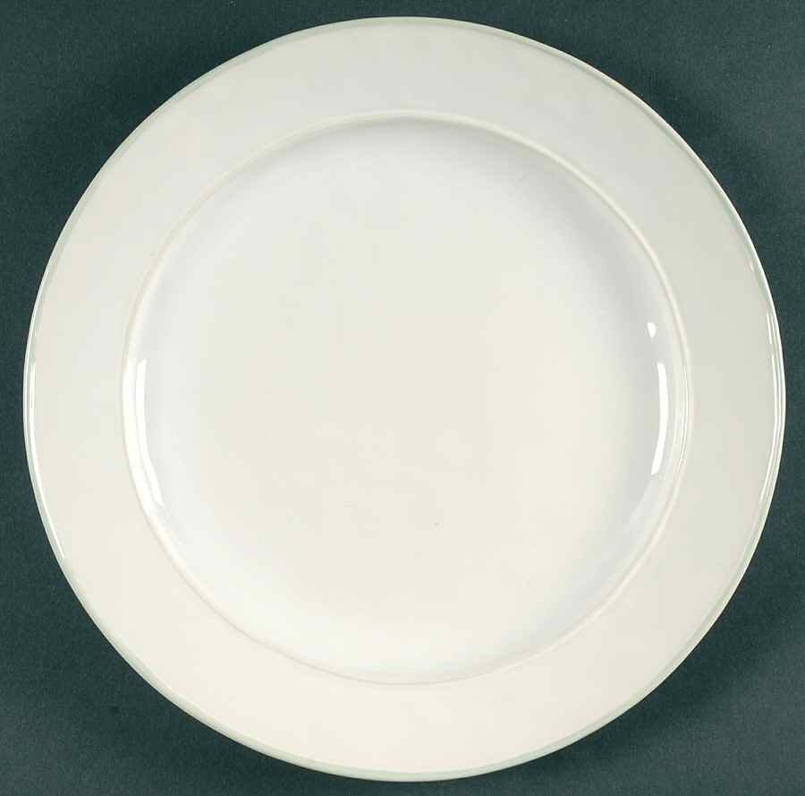 Octavia Whitewash (Cucumber Trim) Dinner Plate by Juliska Ceramics-1