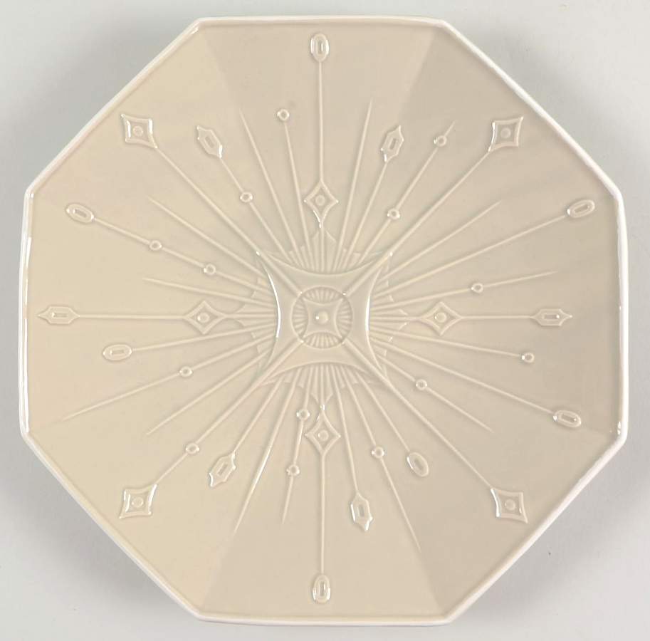 Octavia Cucumber (White Trim) Accent Dessert Luncheon Plate by Juliska Ceramics-1