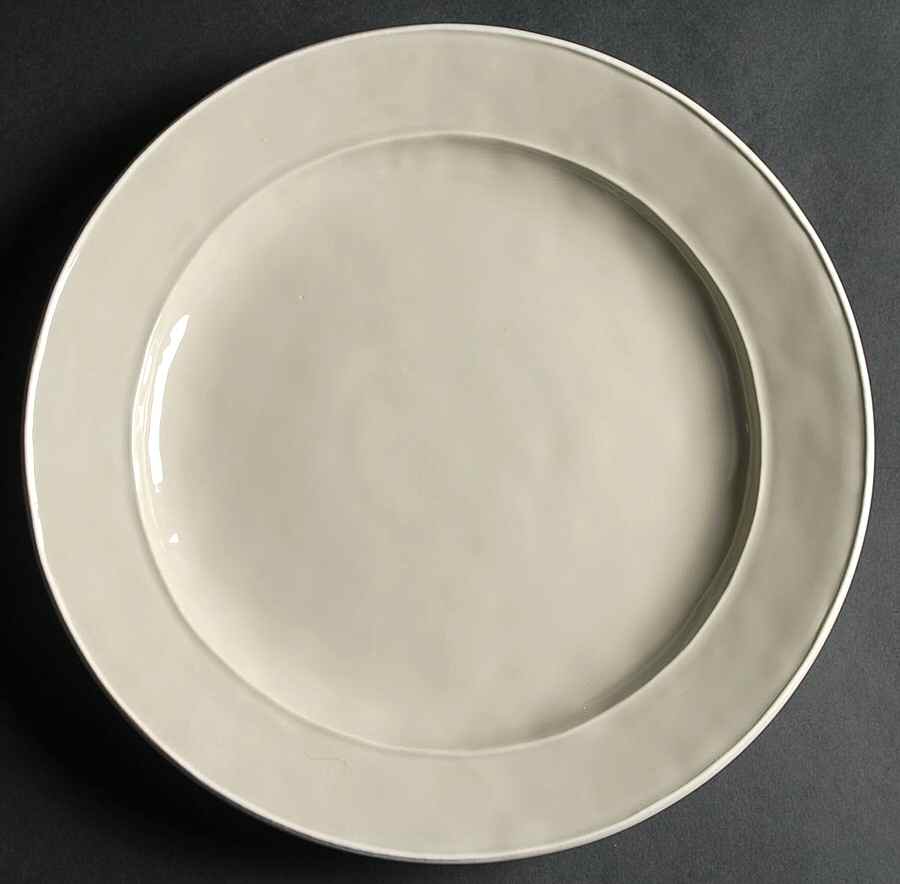 Octavia Portobello (White Trim) Dinner Plate by Juliska Ceramics-1