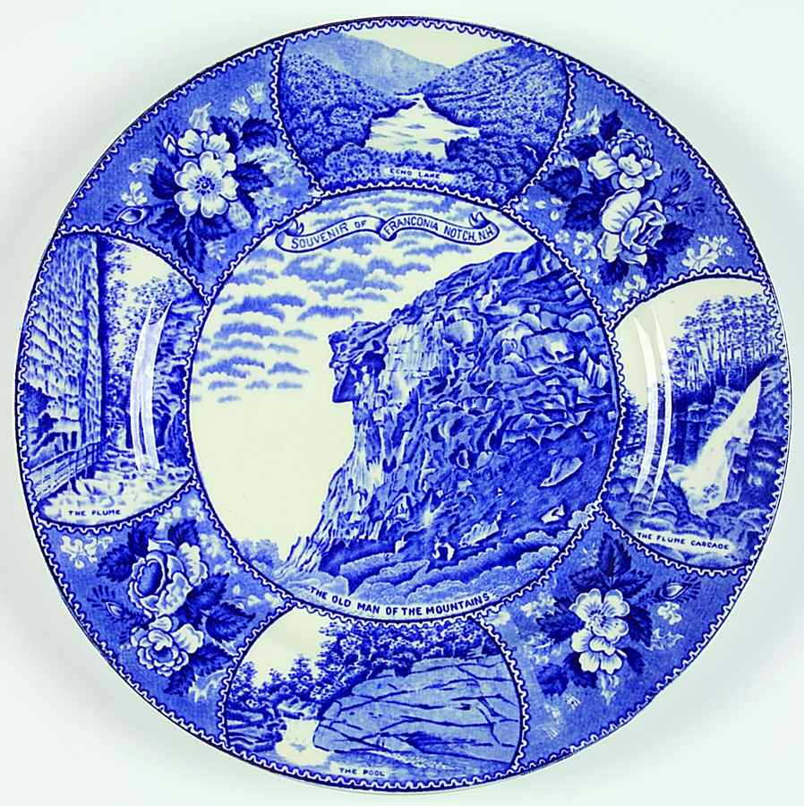 Souvenir of Franconia Notch Salad Plate by Jonroth Studios-1